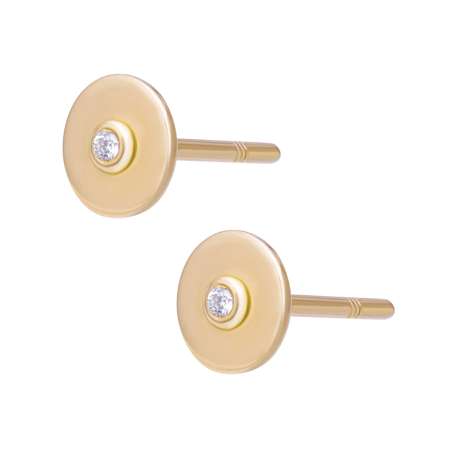 Pierced Disc Studs