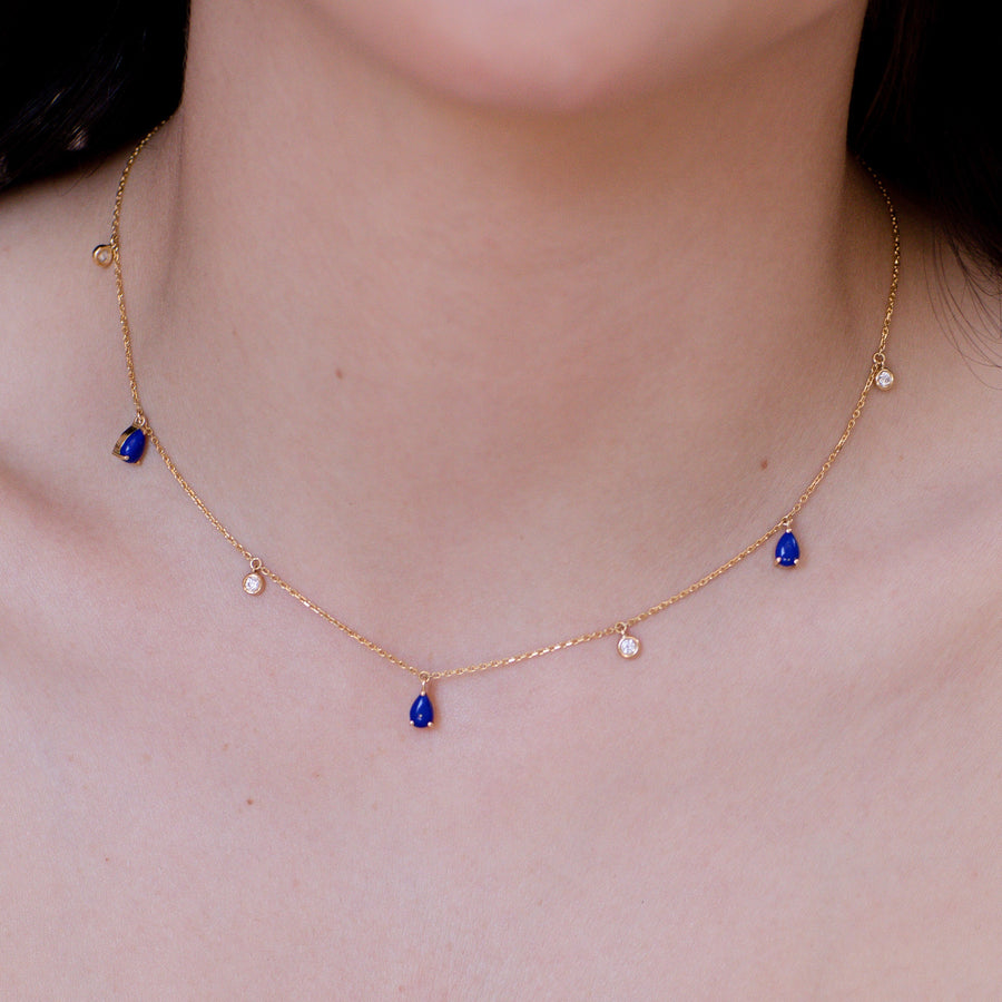 Mykonos Rain Choker Necklace