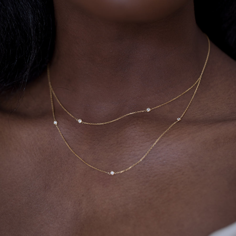 Double Heart Choker Necklace – Andalus Pearl